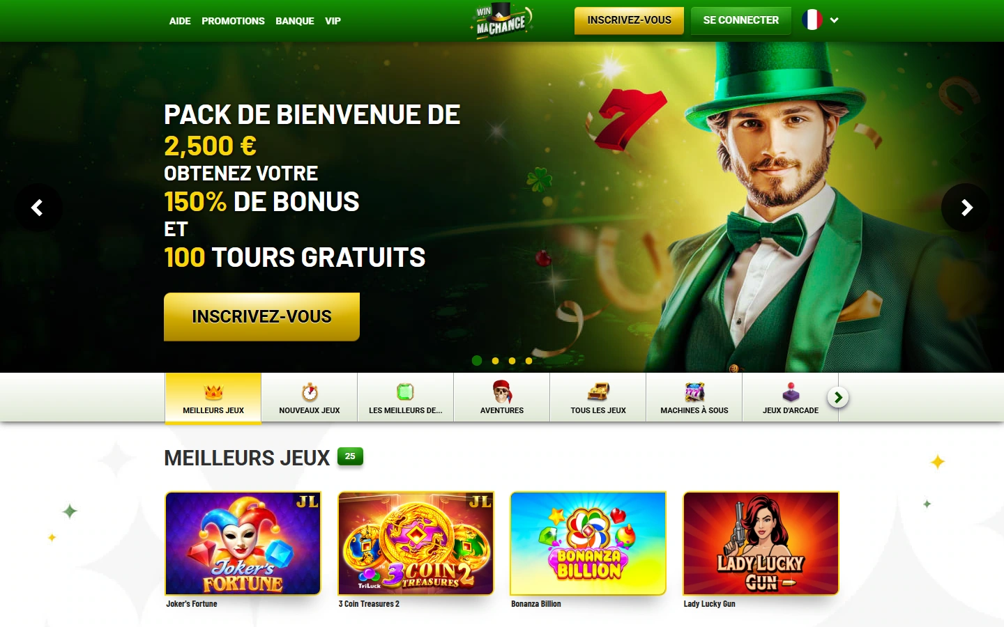 Interface officielle MaChance Casino en 2026